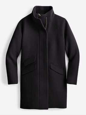 J. Crew Cocoon Coat in Italian Stadium cloth wool blend